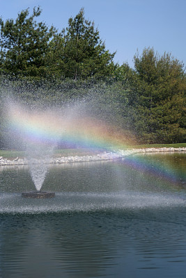 园林艺术的灵动双璧——喷泉与假山